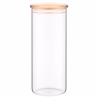 Банка Ardesto Fresh 1600 мл, скло, пластик, прозорий (AR1316SFM)