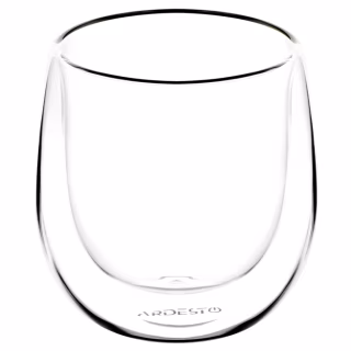 Набір склянок Ardesto з подвійними стінками BR 120 мл 2 шт прозорий (AR2612BR)