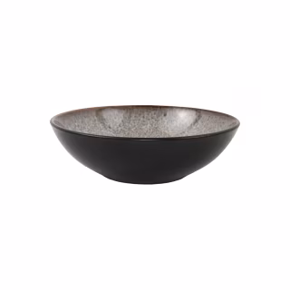 Тарілка Ardesto Bolzano, 630мл, 18см, кераміка, чорно-коричневий (AR2918BB)