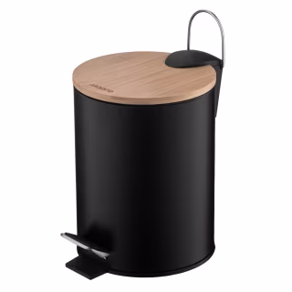 Контейнер для сміття Ardesto Minimalism З педаллю Чорний 3 л (ARHB3601BB)