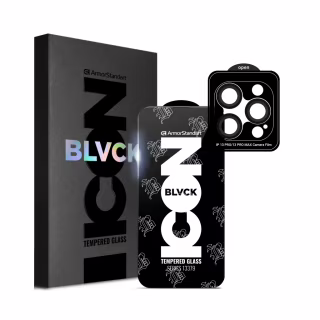 Стекло защитное Armorstandart Supreme Plus Black Icon Apple iPhone 13 Pro (ARM68072)