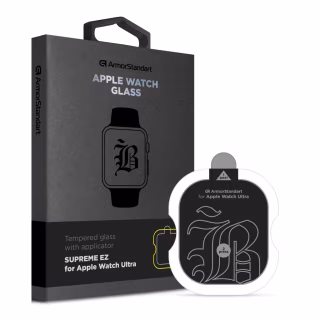 Скло захисне Armorstandart Supreme Black Icon Apple Watch Ultra 49 mm (ARM77073)