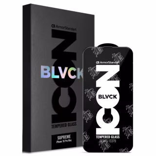 Стекло защитное Armorstandart Supreme Black Icon 3D Apple iPhone 16 Pro Max Black (ARM78038)