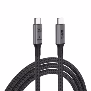 Дата кабель USB-C to USB-C 1.0m USB4 40Gbps 240W 8K60Hz black Armorstandart (ARM81921)