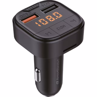 FM модулятор Armorstandart ASF1 18W QC3.0 2xUSB black (ARM82826)