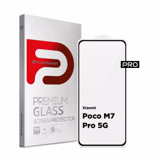 Скло захисне Armorstandart Pro Xiaomi Poco M7 Pro 5G Black (ARM83140)