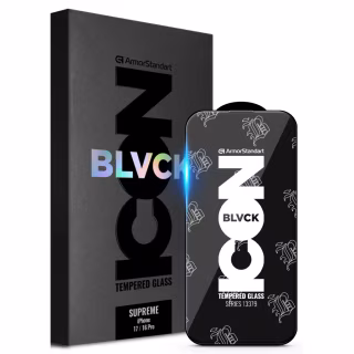 Скло захисне Armorstandart Supreme Black Icon Apple iPhone 17 / 16 Pro (ARM86399)