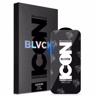 Скло захисне Armorstandart Supreme Black Icon Apple iPhone 17 Pro Max (ARM86401)