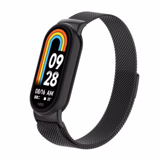 Ремінець до фітнес браслета Armorstandart Milanese Magnetic для Xiaomi Smart Band 10/9/8 Black (ARM86890)