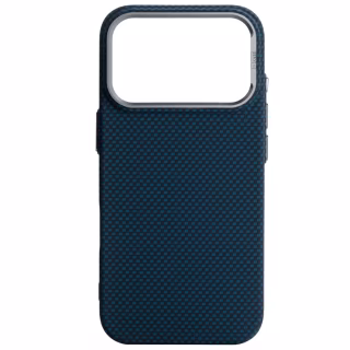 Чохол до мобільного телефона Armorstandart LikeCarbon2 MagCase Apple iPhone 17 Pro Kevlar Dark Blue (ARM88554)
