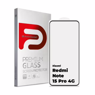 Стекло защитное Armorstandart Edge Glue Curved Xiaomi Redmi Note 15 Pro 4G (ARM90804)