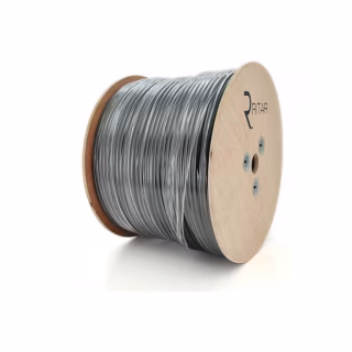 Кабель комбінований Ritar RG59 75 Ом 0,81мм.CU, 64x0.12m CCA, 2x0.5mm2, black, 305м (B305-RG59CU+2x0.5mm C)