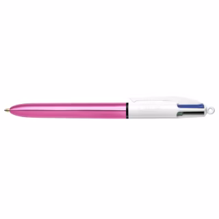 Ручка масляная Bic 4 in 1 Colours Shine Pink розовая (bc982875)