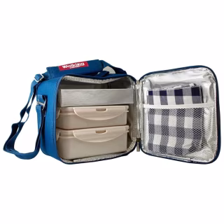 Набор для пикника Bergner Walking business 23х22х13.5 см 5 предметів (BG-3652-BL)