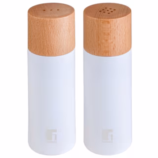 Набір для спецій Bergner Naturally, для солі та перцю 2 предмета (BG-48518-WH)