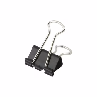 Биндер металлический H-Tone 15 мм, 12 шт, черные (BIND-HT-JJ40316-15)