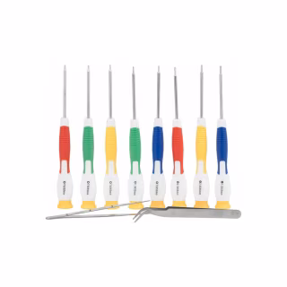 Набір інструментів Bakku BK-8800 8 отверток, пинцет изогнутый и прямой, Blister-box (BK-8800)