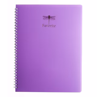 Тетрадь Buromax Favourite Pastel A4 80 листов, клетка пластиковая обложка Си (BM.24452154-26)