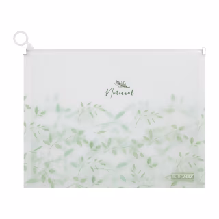 Папка - конверт Buromax на zip-молнии А4 матовый полупрозрачный пластик, ARABESKI, белый (BM.3975-12)