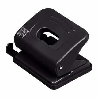 Діркопробивач Buromax пластиковий, до 20 аркушів, 120 х 82 х 53 мм, чорний (BM.4017-01)