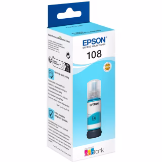 Контейнер с чернилами Epson 108 EcoTank L8050/L18050 light cyan (C13T09C54A)