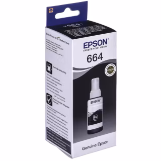Контейнер з чорнилом Epson 664 black (70мл) L100/L200 (C13T66414A)