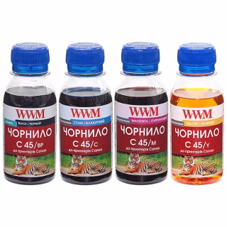 Чорнило WWM CANON PG440/CL-441 Black Pigment +C/M/Y (C45SET-4)