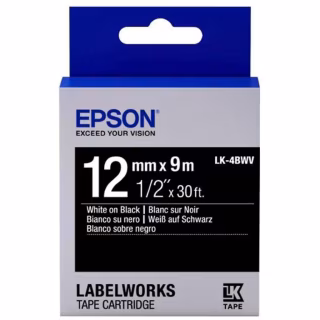 Лента для принтера этикеток Epson LK4BWV (C53S654009)