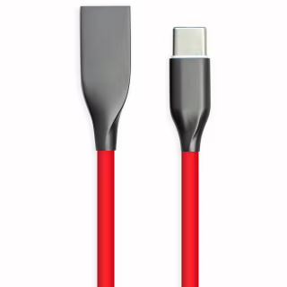 Дата кабель USB 2.0 AM to USB-C 2.0m red PowerPlant (CA911394)
