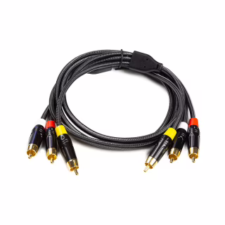 Кабель мультимедійний 3xRCA M to 3xRCA M 1.5m PowerPlant (CA911745)
