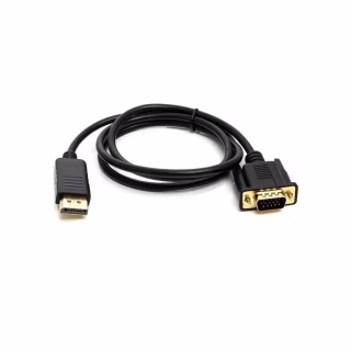 Кабель мультимедійний DisplayPort M to VGA M 1.0m PowerPlant (CA911882)