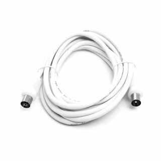 Кабель телевизионный AV 75 Ом, 3.0 м, white PowerPlant (CA911943)