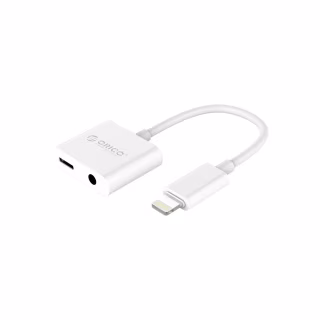 Перехідник Lightning to 3.5mm/Lightning 2LT-WH-BP Orico (CA912797)