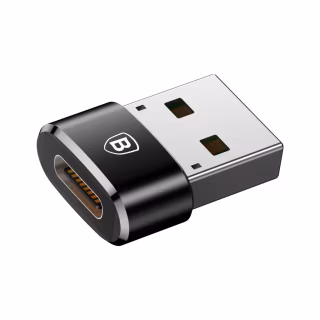 Перехідник USB 2.0 AF to USB-C black Baseus (CAAOTG-01)