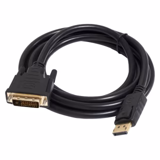 Кабель мультимедійний DisplayPort M to DVI M 1.8m 24+1pin Patron (CAB-PN-MUL-DP-DVI-18)