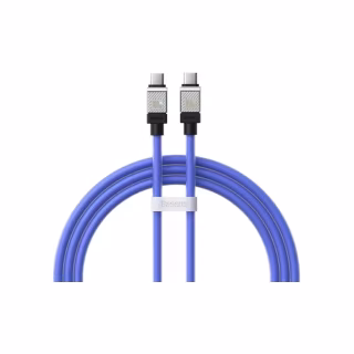 Дата кабель USB-C to USB-C 1.0m CoolPlay Fast Charging 100W blue Baseus (CAKW000203)