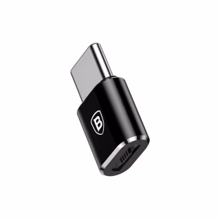 Перехідник Micro USB F To USB-C M Adapter Black Baseus (CAMOTG-01)