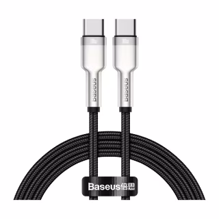 Дата кабель USB-C to USB-C 1.0m 100W metal black Baseus (CATJK-C01)