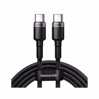 Дата кабель USB-C to USB-C 2.0m 100W 5A black-grey Baseus (CATKLF-ALG1)