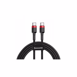Дата кабель USB-C to USB-C 1.0m USB 3.1 3A red Baseus (CATKLF-G91)