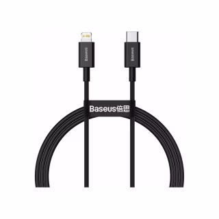Дата кабель USB-C to Lightning 1.0m 20W Superior Series Black Baseus (CATLYS-A01)