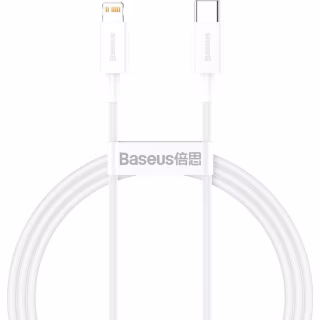 Дата кабель USB-C to Lightning 1.0m 20W Superior Series White Baseus (CATLYS-A02)