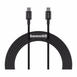 Дата кабель USB-C to USB-C 2.0m 100W black Baseus (CATYS-C01)