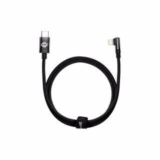 Дата кабель USB-C to Lightning 1.0m 20W 90° corner black Baseus (CAVP000201)