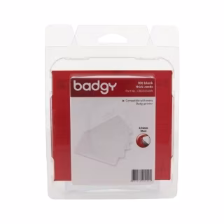 Картка пластикова чиста Badgy 0.76 мм Cards Thick, 100шт (CBGC0030W)