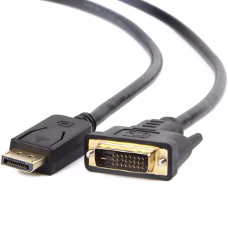 Кабель мультимедийный DisplayPort M to DVI M 1.8m 24+1pin Cablexpert (CC-DPM-DVIM-1.8М/CC-DPM-DVIM-6)