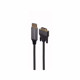 Кабель мультимедійний DisplayPort M to DVI M 1.8m 4K 24+1pin Cablexpert (CC-DPM-DVIM-4K-6)