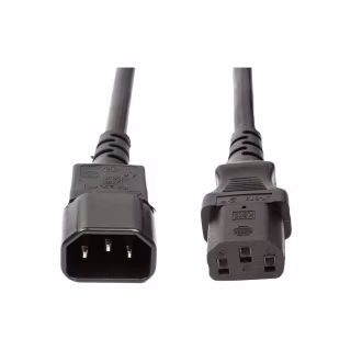 Кабель живлення C13 to C14 2.0m 1.5mm2 PowerPlant (CC360352)