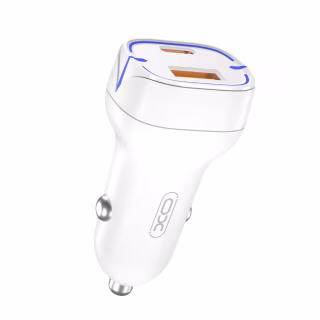 Зарядний пристрій XO 1xUSB QC3.0 + 1xUSB-C PD20W white (CC37-WH)