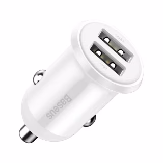 Зарядний пристрій Baseus 2xUSB 24W Grain Pro (CCALLP-02)